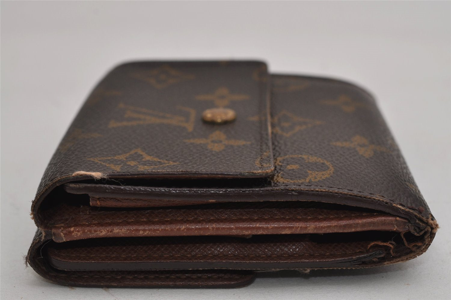 Authentic Louis Vuitton Monogram M61652 Porte Monnaie Billet Carte Credit 8691J