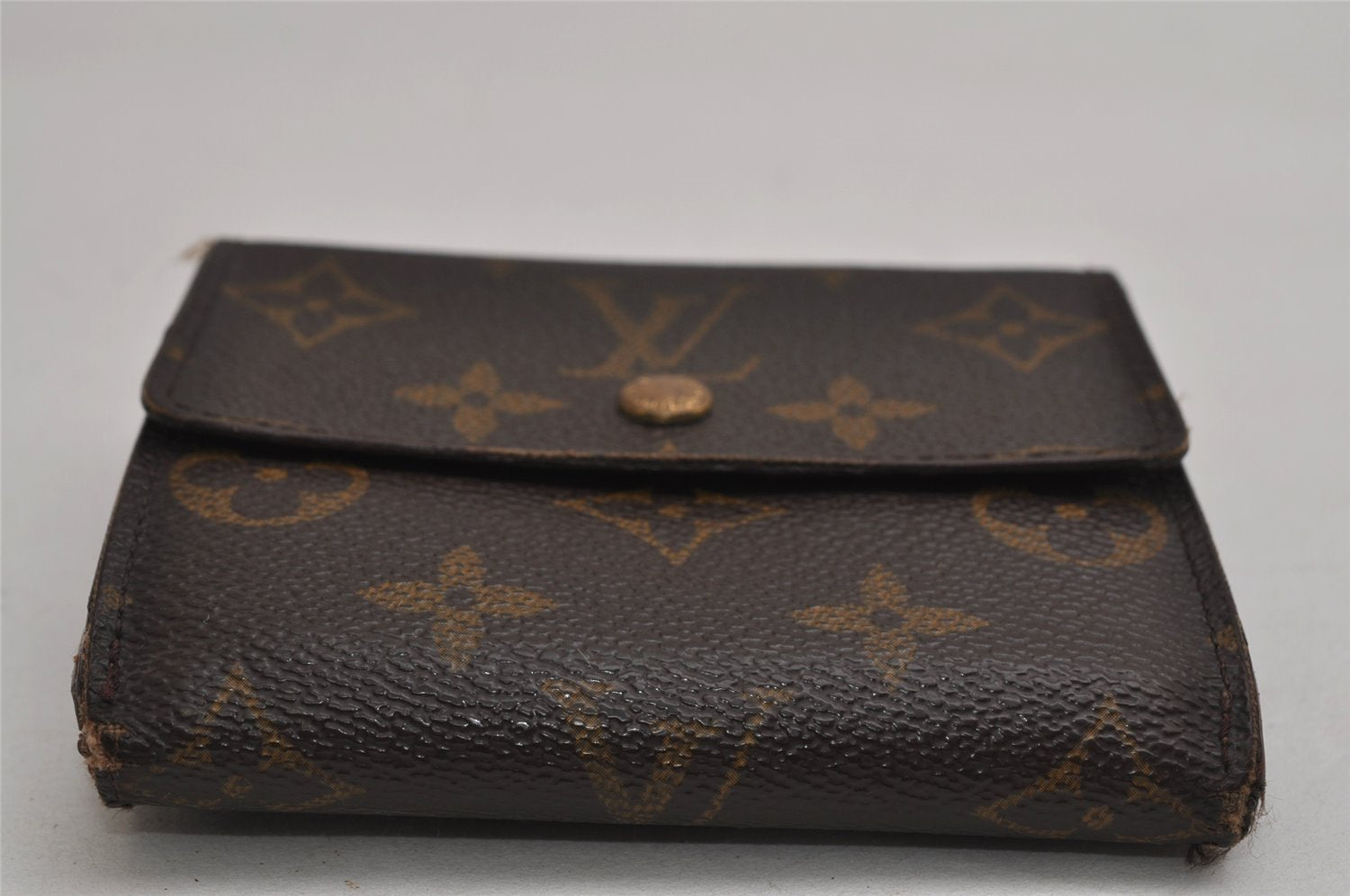 Authentic Louis Vuitton Monogram M61652 Porte Monnaie Billet Carte Credit 8691J