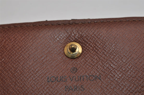 Authentic Louis Vuitton Monogram M61652 Porte Monnaie Billet Carte Credit 8691J