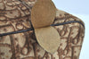 Authentic Christian Dior Trotter Hand Boston Bag Canvas Leather Brown 8693H