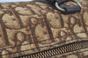 Authentic Christian Dior Trotter Hand Boston Bag Canvas Leather Brown 8693H