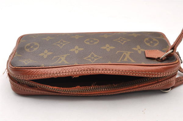 Auth Louis Vuitton Monogram Pochette Sport PM Clutch Bag Old Model Junk 8693I