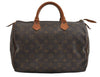 Authentic Louis Vuitton Monogram Speedy 30 Hand Boston Bag M41526 LV 8694I