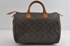 Authentic Louis Vuitton Monogram Speedy 30 Hand Boston Bag M41526 LV 8694I