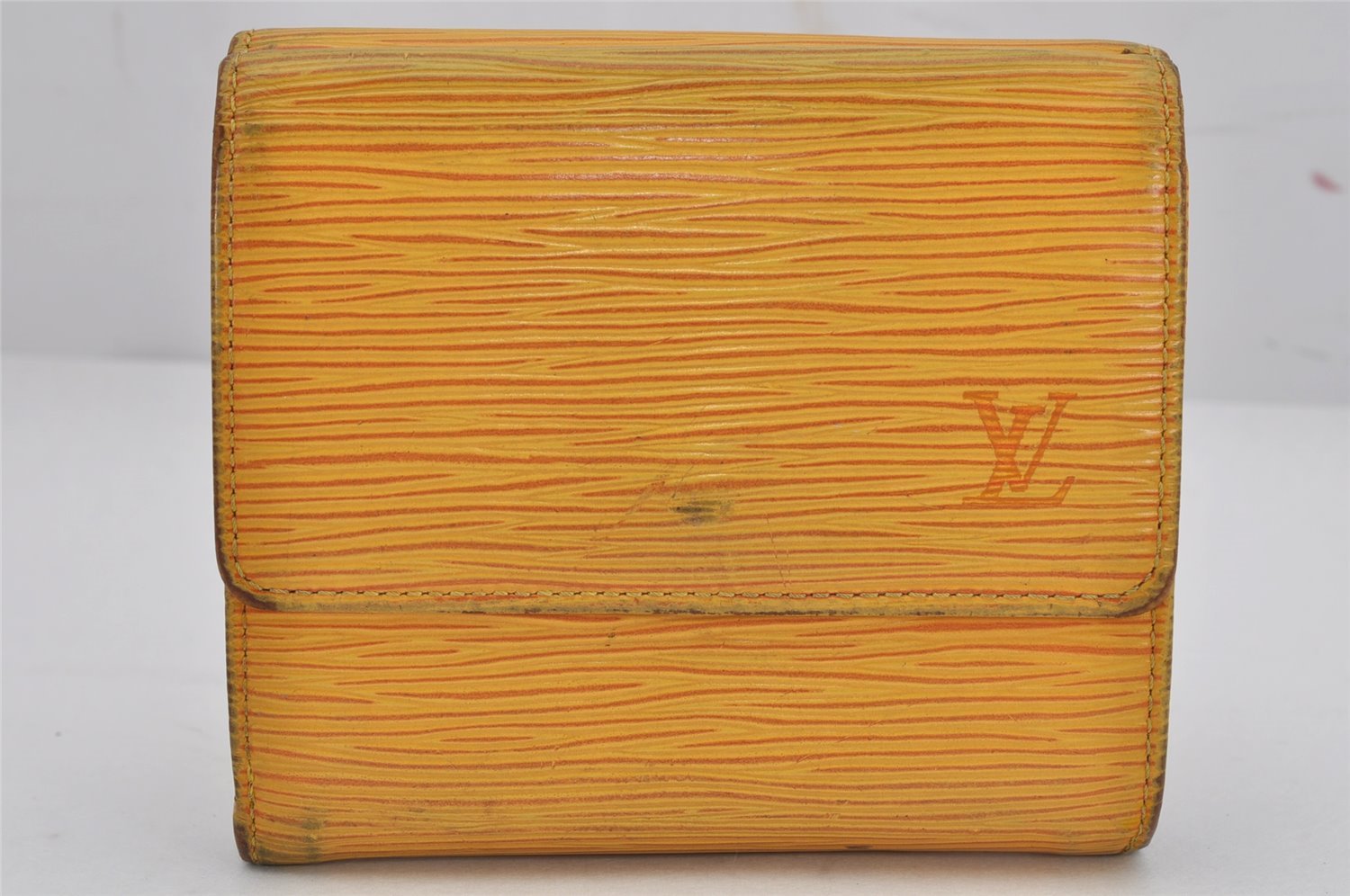 Louis Vuitton Epi Porte Monnaie Billets Cartes Credit Wallet M63489 Yellow 8694J