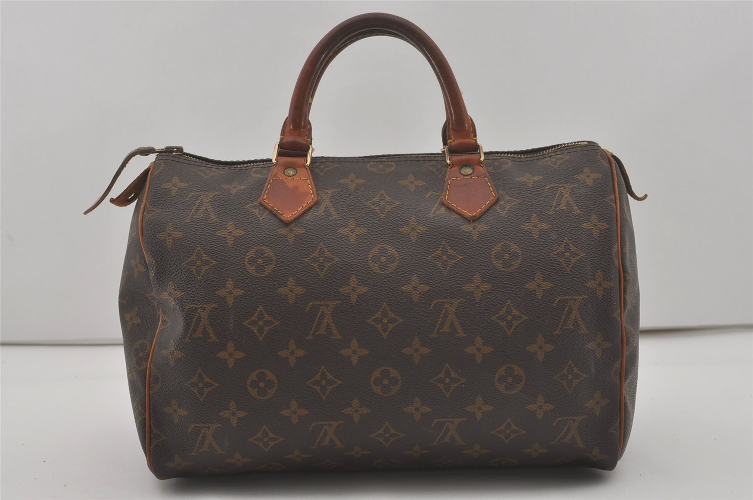 Authentic Louis Vuitton Monogram Speedy 30 Hand Boston Bag M41526 LV 8695I