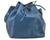 Authentic Louis Vuitton Epi Petit Noe Shoulder Drawstring Bag M44105 Blue 8696I