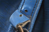Authentic Louis Vuitton Epi Petit Noe Shoulder Drawstring Bag M44105 Blue 8696I