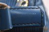 Authentic Louis Vuitton Epi Petit Noe Shoulder Drawstring Bag M44105 Blue 8696I