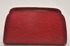 Authentic Louis Vuitton Epi Dauphine Cosmetic Pouch Red M48447 LV 8696J