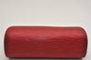 Authentic Louis Vuitton Epi Dauphine Cosmetic Pouch Red M48447 LV 8696J