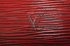 Authentic Louis Vuitton Epi Dauphine Cosmetic Pouch Red M48447 LV 8696J