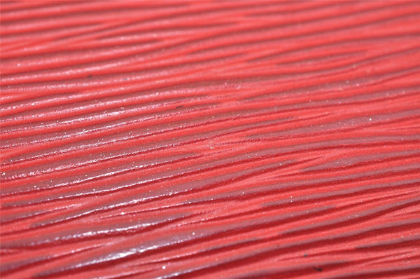 Authentic Louis Vuitton Epi Dauphine Cosmetic Pouch Red M48447 LV 8696J