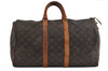 Auth Louis Vuitton Monogram Keepall 45 Travel Boston Bag Old Model LV Junk 8697I