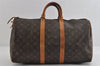 Auth Louis Vuitton Monogram Keepall 45 Travel Boston Bag Old Model LV Junk 8697I