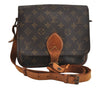Authentic Louis Vuitton Monogram Cartouchiere MM M51253 Shoulder Bag Junk 8698I