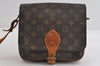 Authentic Louis Vuitton Monogram Cartouchiere MM M51253 Shoulder Bag Junk 8698I