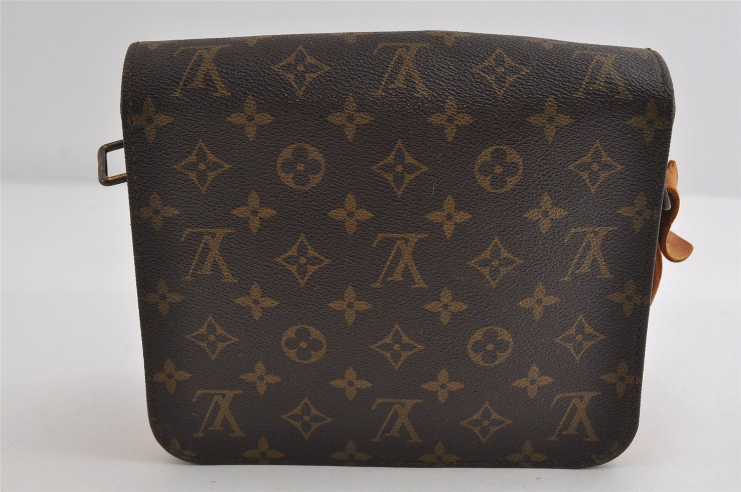 Authentic Louis Vuitton Monogram Cartouchiere MM M51253 Shoulder Bag Junk 8698I