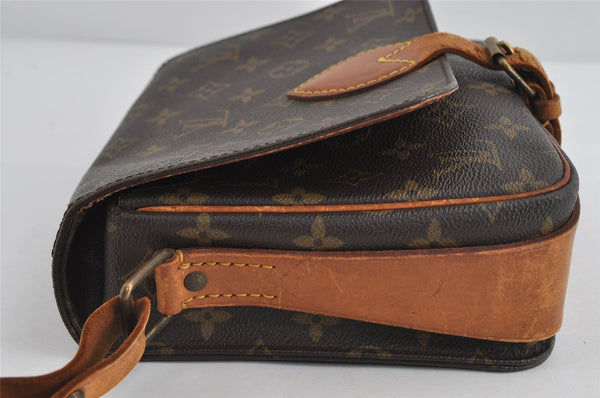 Authentic Louis Vuitton Monogram Cartouchiere MM M51253 Shoulder Bag Junk 8698I