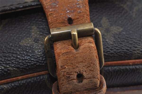 Authentic Louis Vuitton Monogram Cartouchiere MM M51253 Shoulder Bag Junk 8698I