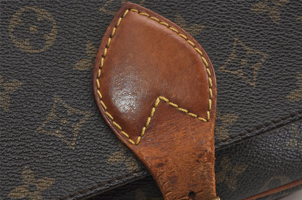 Authentic Louis Vuitton Monogram Cartouchiere MM M51253 Shoulder Bag Junk 8698I