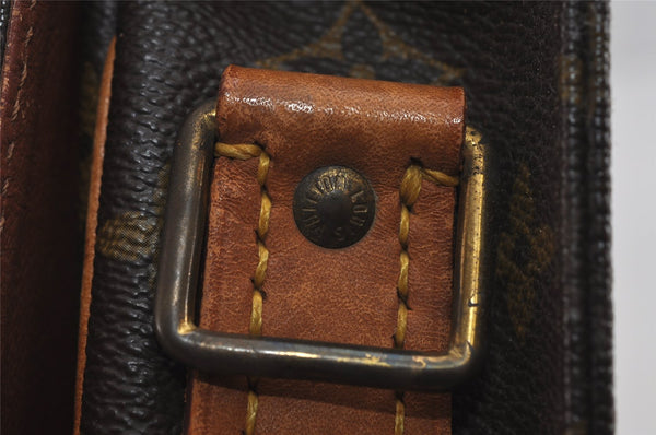 Authentic Louis Vuitton Monogram Cartouchiere MM M51253 Shoulder Bag Junk 8698I