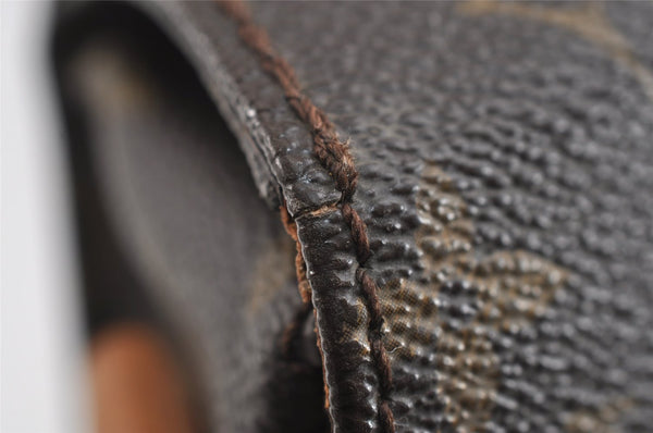 Authentic Louis Vuitton Monogram Cartouchiere MM M51253 Shoulder Bag Junk 8698I