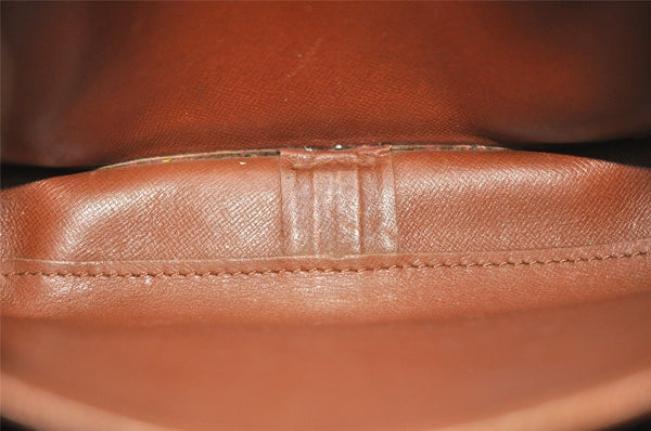 Authentic Louis Vuitton Monogram Cartouchiere MM M51253 Shoulder Bag Junk 8698I