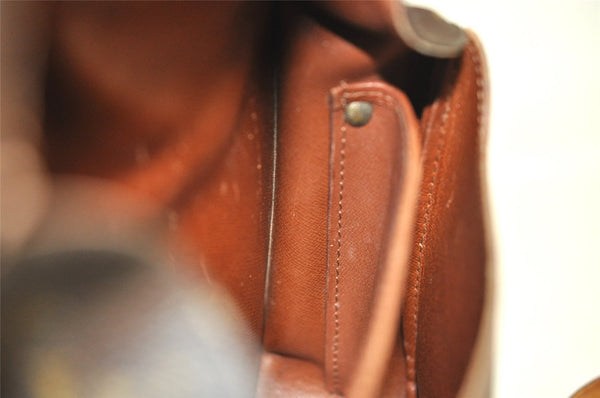 Authentic Louis Vuitton Monogram Cartouchiere MM M51253 Shoulder Bag Junk 8698I