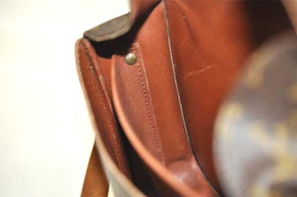 Authentic Louis Vuitton Monogram Cartouchiere MM M51253 Shoulder Bag Junk 8698I