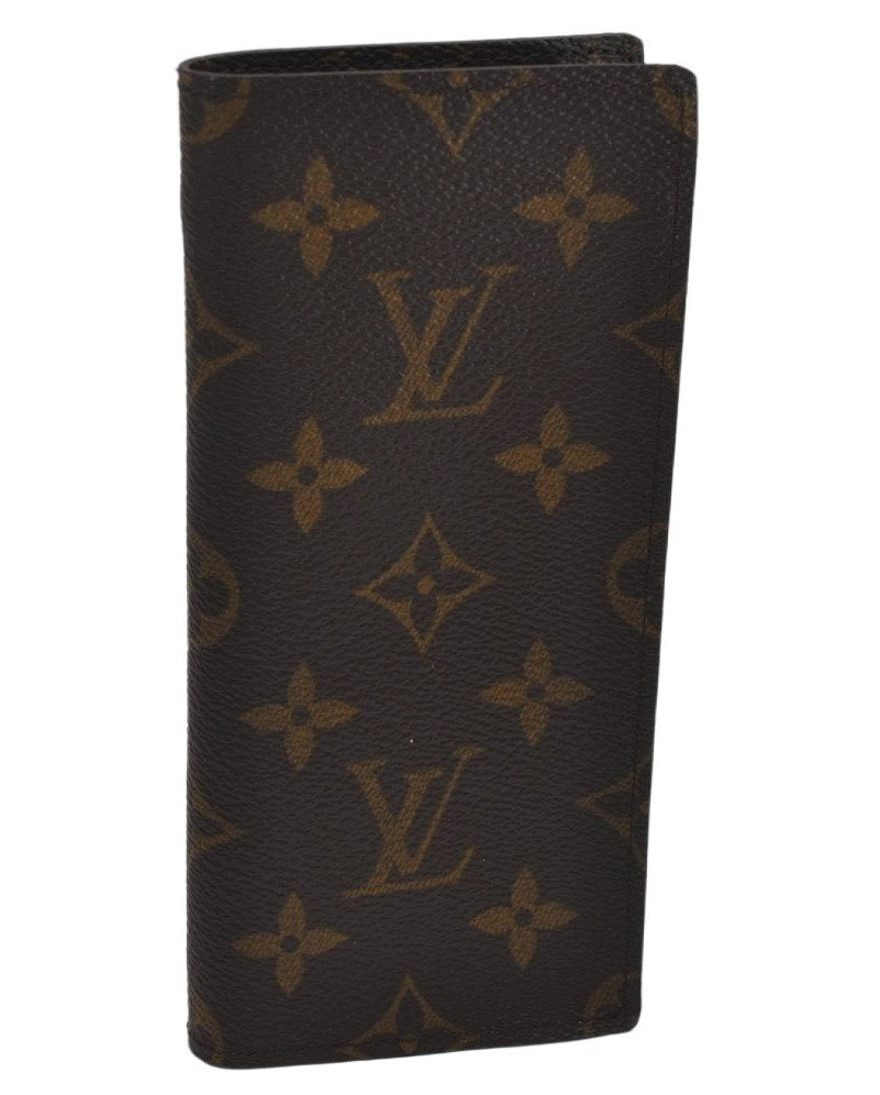 Authentic Louis Vuitton Monogram Etui Lunette Simple M62962 Glasses Case 8698J