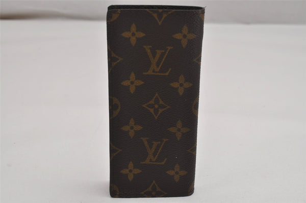 Authentic Louis Vuitton Monogram Etui Lunette Simple M62962 Glasses Case 8698J