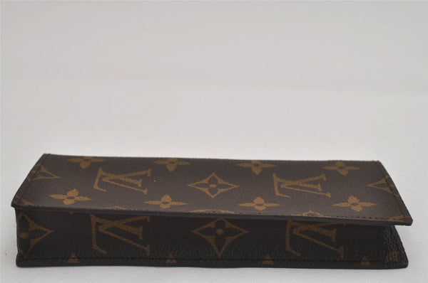 Authentic Louis Vuitton Monogram Etui Lunette Simple M62962 Glasses Case 8698J