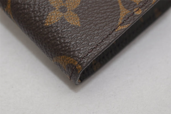 Authentic Louis Vuitton Monogram Etui Lunette Simple M62962 Glasses Case 8698J