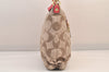 Auth COACH Signature Poppy 2Way Shoulder Bag Canvas Leather F20064 Beige 8698M