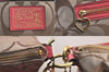 Auth COACH Signature Poppy 2Way Shoulder Bag Canvas Leather F20064 Beige 8698M