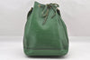Authentic Louis Vuitton Epi Noe Shoulder Drawstring Bag Green Old Model LV 8699I