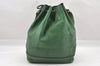 Authentic Louis Vuitton Epi Noe Shoulder Drawstring Bag Green Old Model LV 8699I