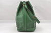 Authentic Louis Vuitton Epi Noe Shoulder Drawstring Bag Green Old Model LV 8699I