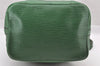 Authentic Louis Vuitton Epi Noe Shoulder Drawstring Bag Green Old Model LV 8699I