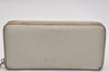 Authentic SAINT LAURENT Vintage Long Wallet Purse Leather White 8699J