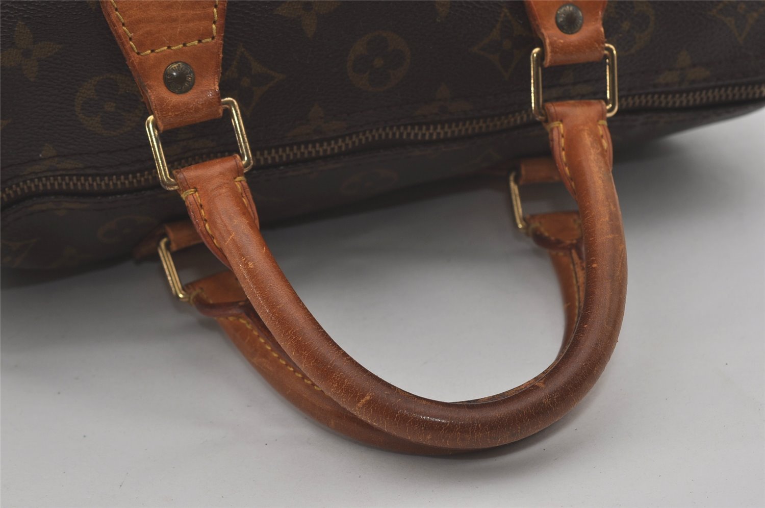 Authentic Louis Vuitton Monogram Speedy 30 Hand Boston Bag M41526 LV Junk 8700I