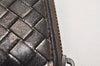 Authentic BOTTEGA VENETA Intrecciato Leather Long Wallet Purse Black Box 8700J