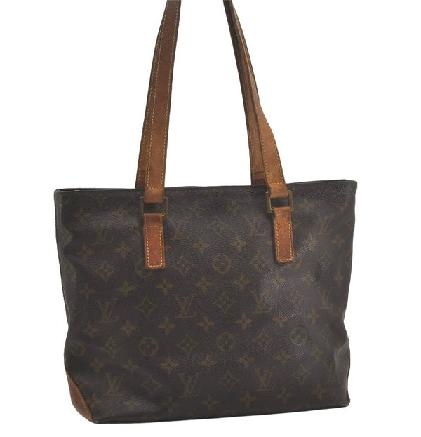 Authentic Louis Vuitton Monogram Cabas Piano Shoulder Tote Bag M51148 LV 8701I