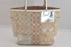 Authentic COACH Signature Shoulder Tote Bag Canvas Leather 13498 Beige 8701M