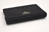 Authentic PRADA Vintage Nylon Trifold Wallet Purse Black Box 8702J