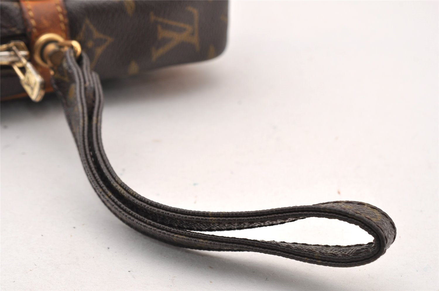 Authentic Louis Vuitton Monogram Marly Dragonne GM M51825 Clutch Hand Bag 8703I