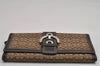 Authentic COACH Signature Vintage Long Wallet Purse Canvas Leather Brown 8703J