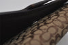 Authentic COACH Signature Vintage Long Wallet Purse Canvas Leather Brown 8703J
