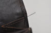 Authentic COACH Signature Vintage Long Wallet Purse Canvas Leather Brown 8703J